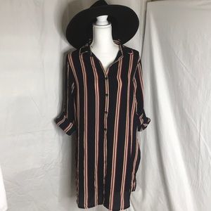 ASOS Striped Tunic Shirt Dress